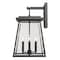 Z-Lite Broughton Outdoor Wall, 4-Light, 12.5 In.W x 13.25 In.L x 21 In.H, Black/Clear Beveled 521B-BK - alternate 6